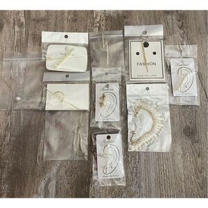 Earring Jewelry Ear Crawler Wrap Hook Gift Set Lot #6